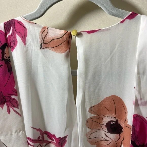 Lane Bryant size 28 floral summer dress elastic waist with belt lined - Picture 5 of 17